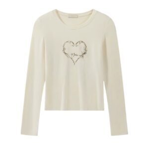 Stylish Comfortable Light Apricot Long Sleeve