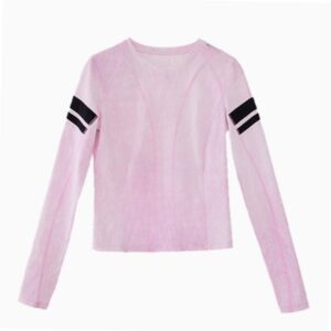 Stylish Pink Slim Casual Long Sleeve